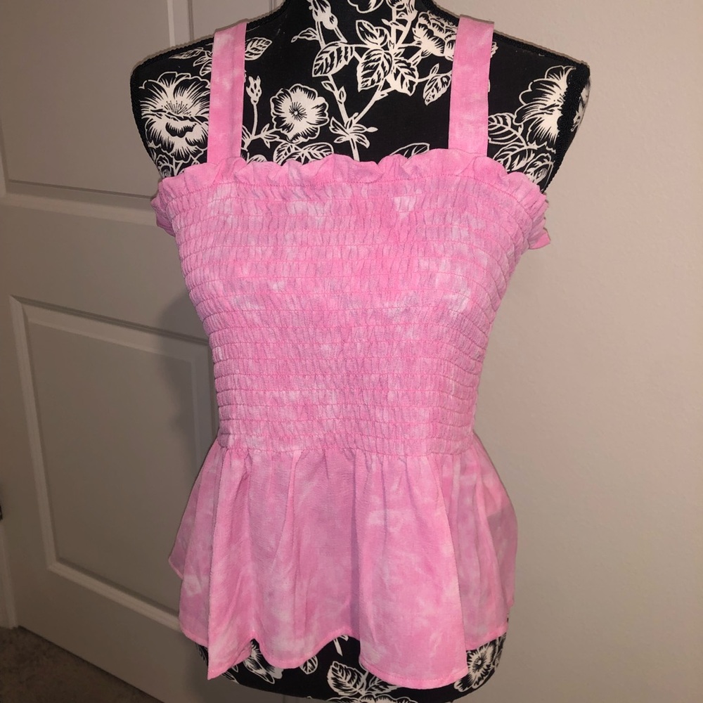 NWT Michael kors pink gauze tank